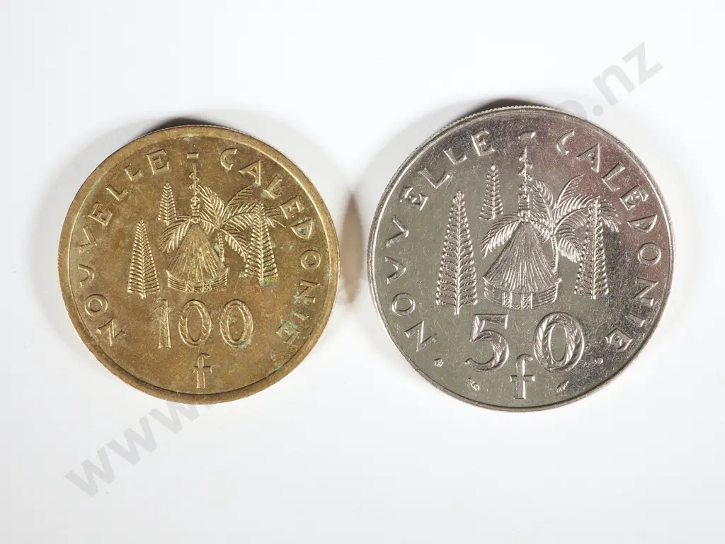 New Caledonia Currency Coins - Face Value of 18500 Francs: NZD Equivalent $275 Image 1++