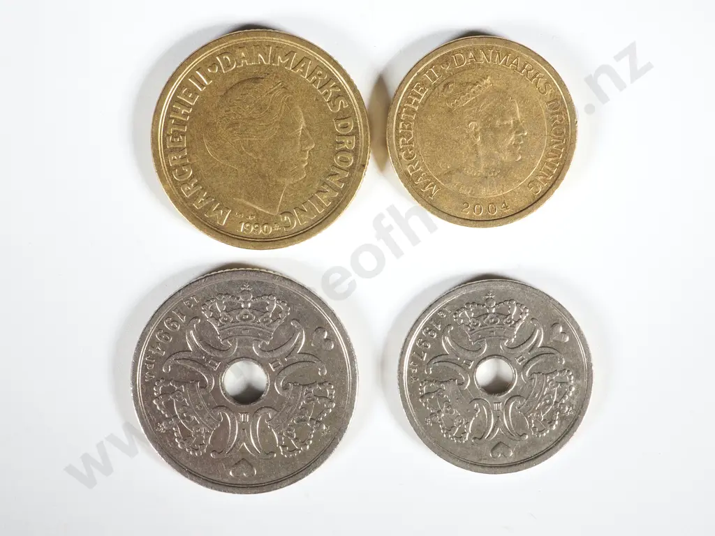 Denmark Currency Coins - Face Value of 850 Kronors: NZD Equivalent $210 Image 1++