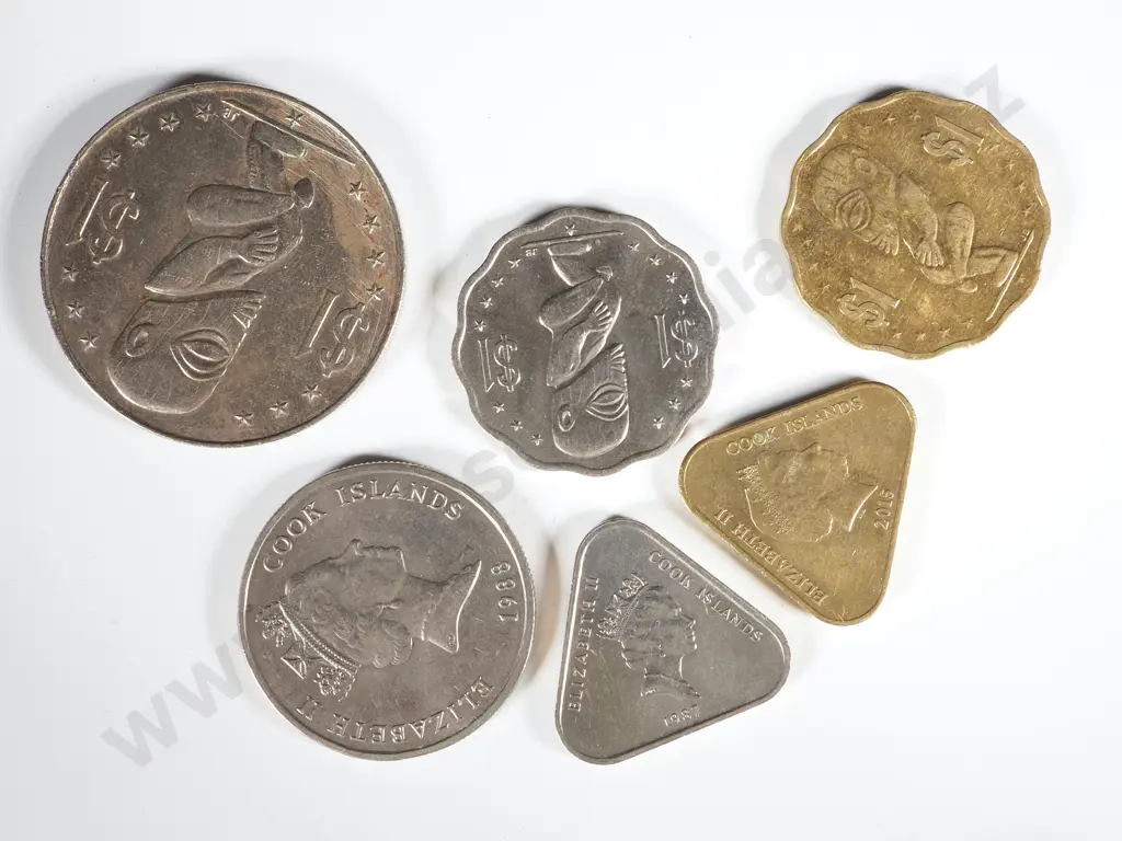 Cook Islands Old series Currency Coins - Face Value of $150: NZD Equivalent $150 Image 1++