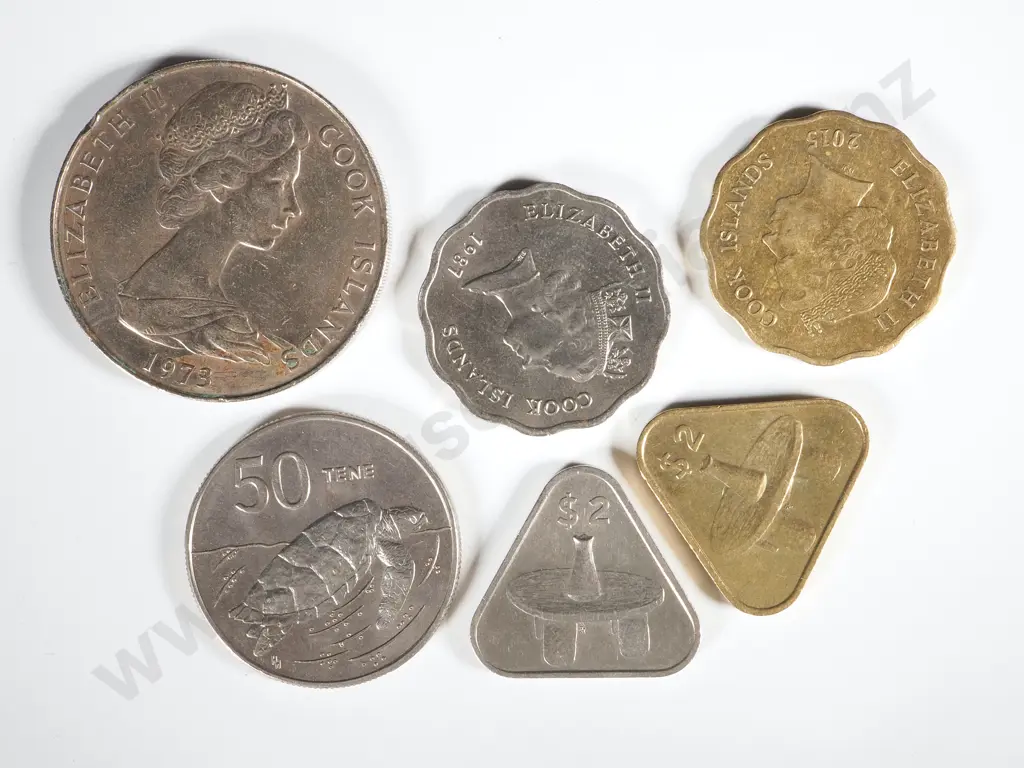 Cook Islands Old series Currency Coins - Face Value of $150: NZD Equivalent $150 Image 1++
