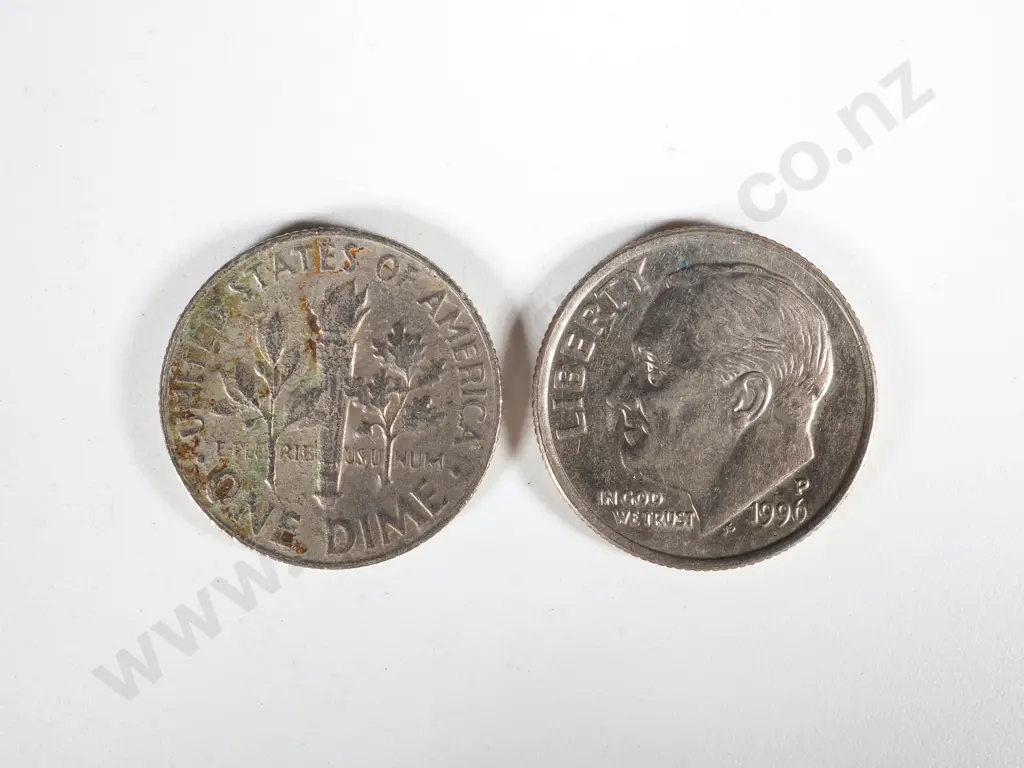 4000 United States Dimes, 1965 onwards - Face Value $400: NZD Equivalent $700 Image 1++
