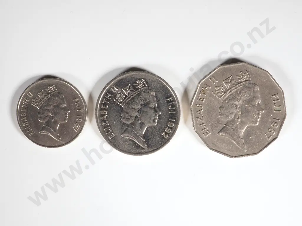 Fiji Currency Coins - Face Value $272: NZD Equivalent $205 Image 1++