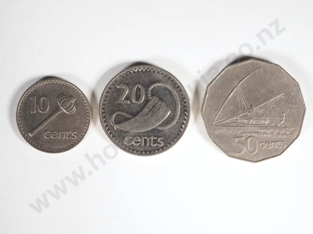 Fiji Currency Coins - Face Value $272: NZD Equivalent $205 Image 1++