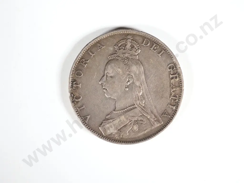 United Kingdom 1887 Florin & 1831 Five Franc Silver Coin Image 1++