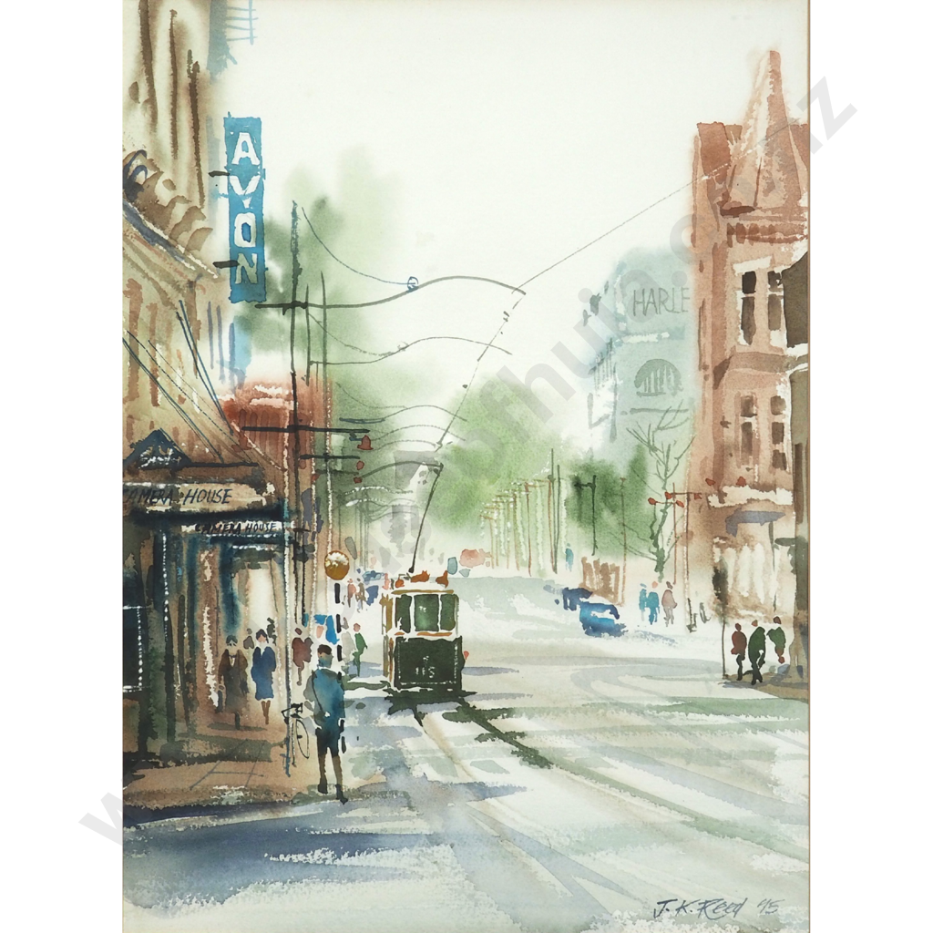 J.K. Reed. 1995. 'Christchurch Trams. Image 1++