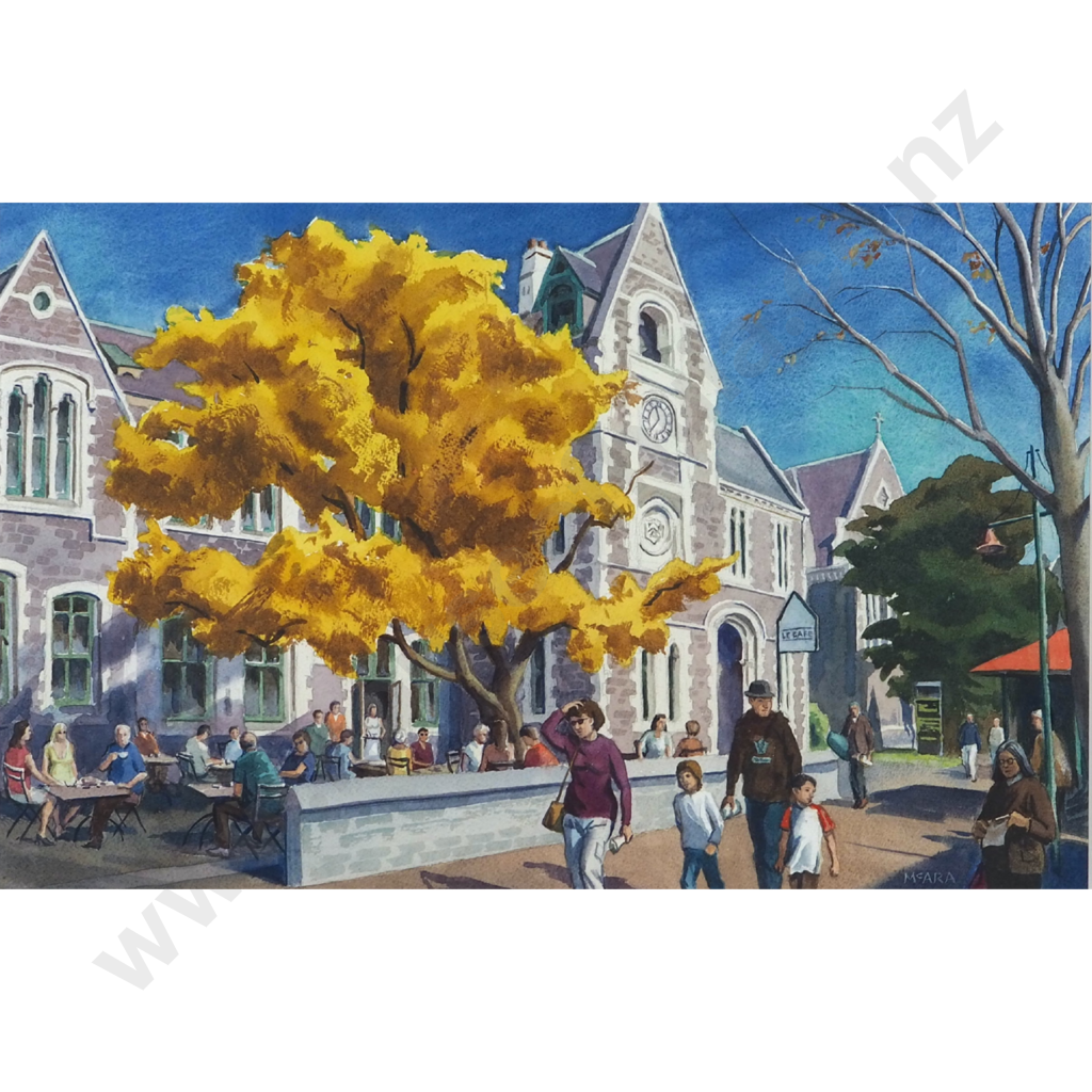 Don McAra. The Clock Tower, Christchurch. Image 1++