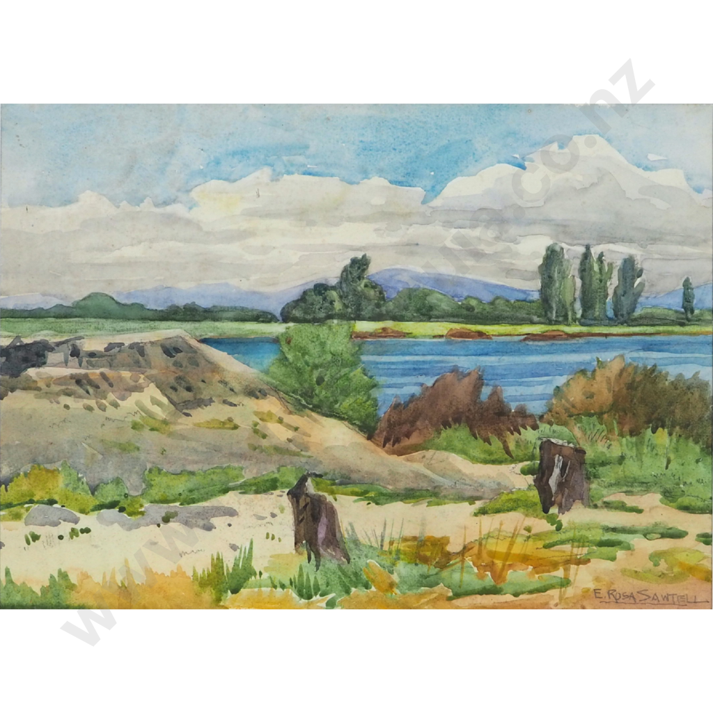 E. Rosa Sawtell. Saltwater Creek, North Canterbury. Image 1++
