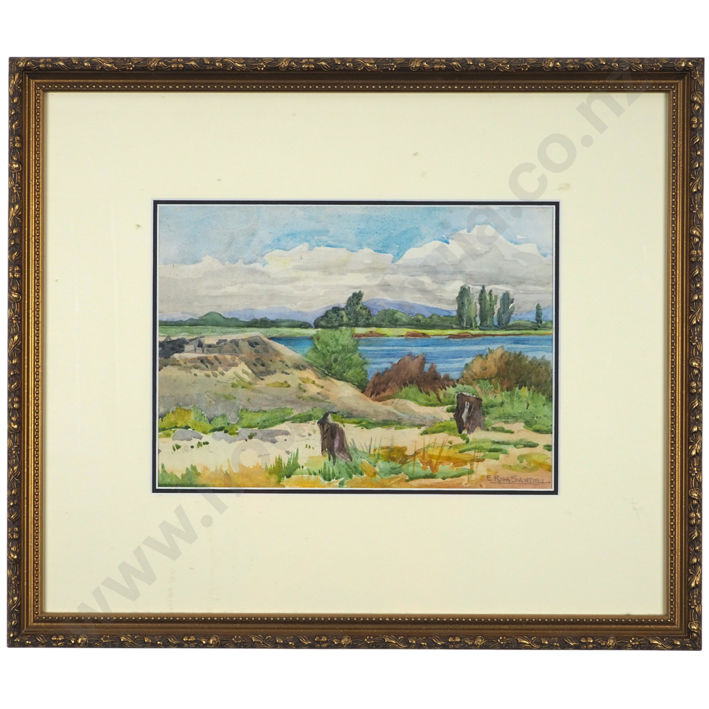 E. Rosa Sawtell. Saltwater Creek, North Canterbury. Image 1++