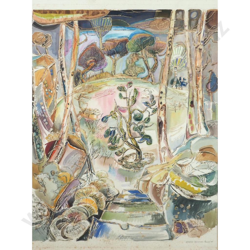 Barbara Blakemore Fowler. 1977. Abstract Flowers. Image 1++