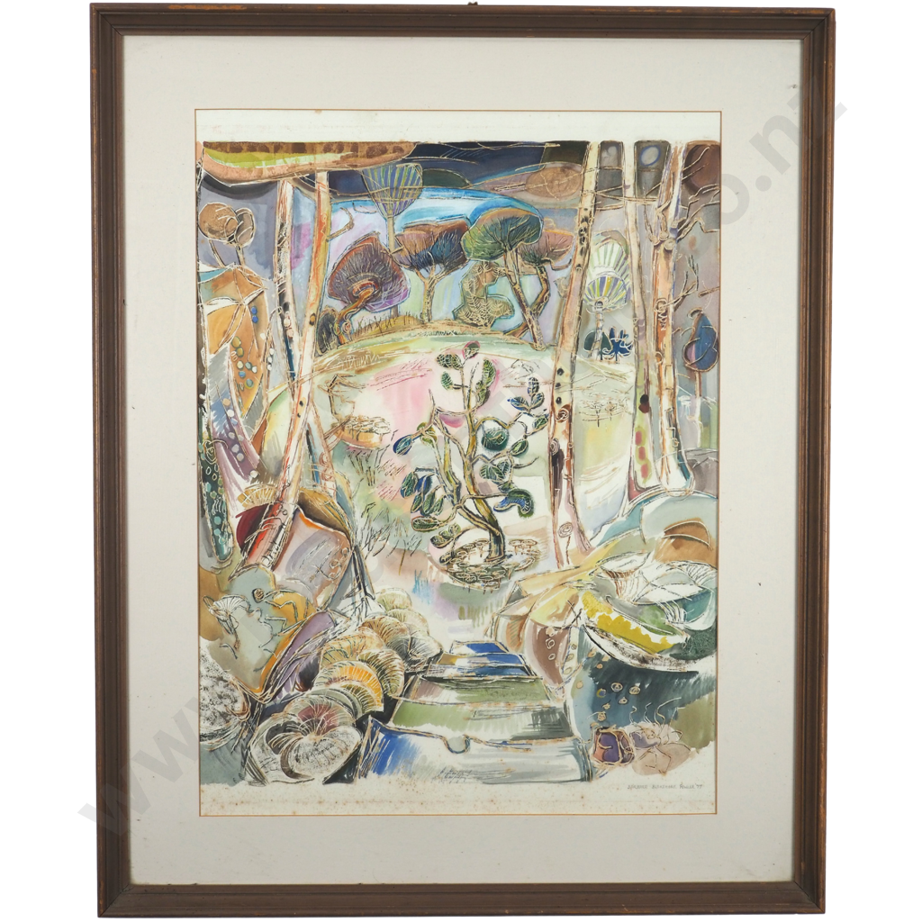 Barbara Blakemore Fowler. 1977. Abstract Flowers. Image 1++