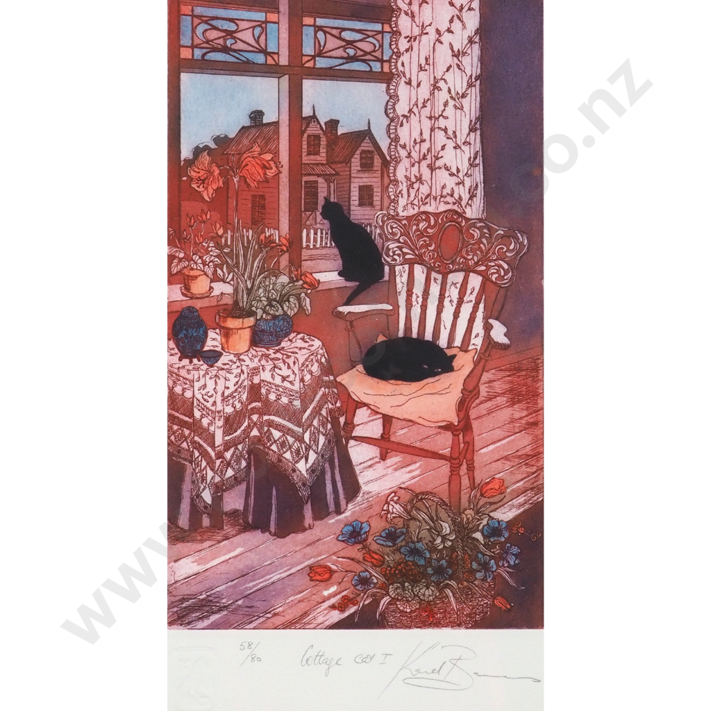 Karel Burrows. Cottage Cat 1. Image 1++