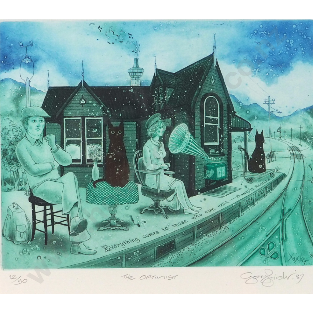 Gary Tricker. 1987. The Optimist. Image 1++
