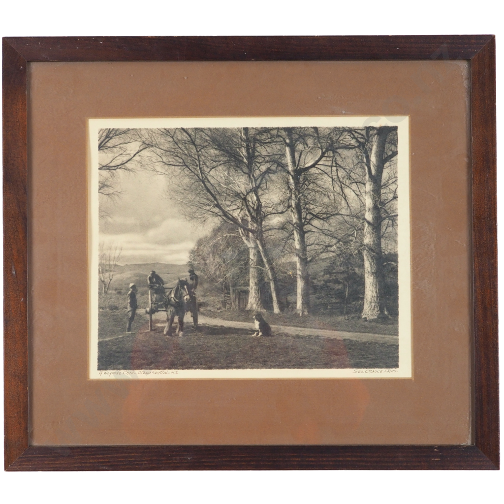 George Chance. F.R.A.S.  A Wayside Chat, Otago Central, N.Z. Image 1++