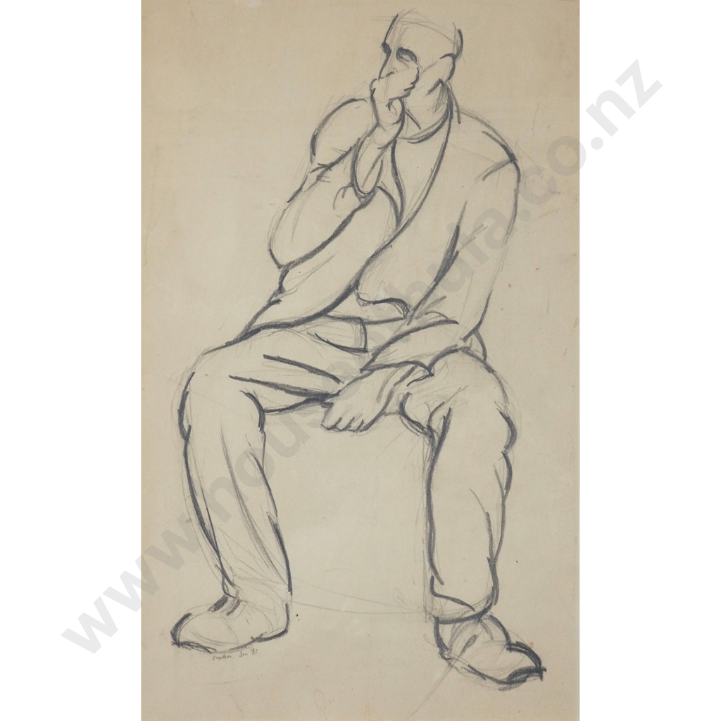 Crowther. 1987. Man Sitting. Image 1++