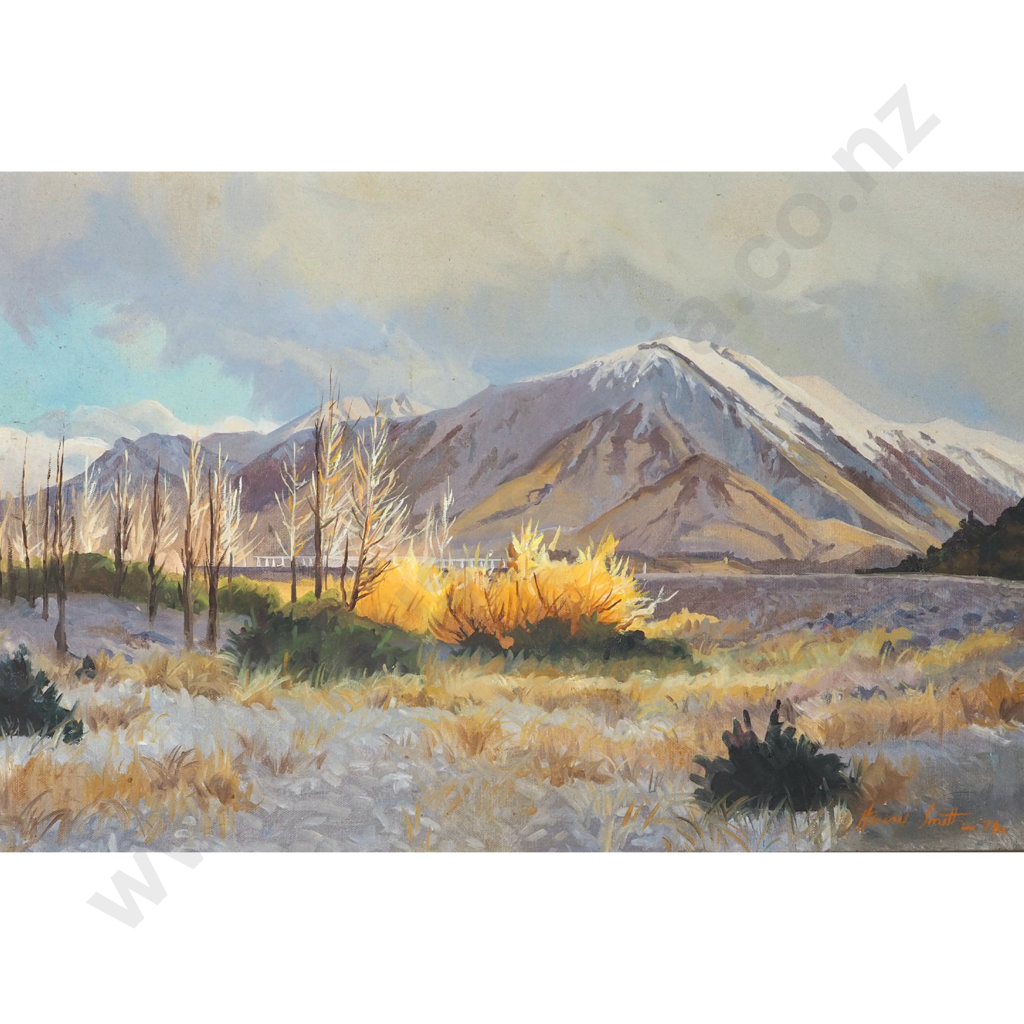 Harry Smith.1978. Evening, Cass, Waimakariri, Canterbury, NZ. Image 1++