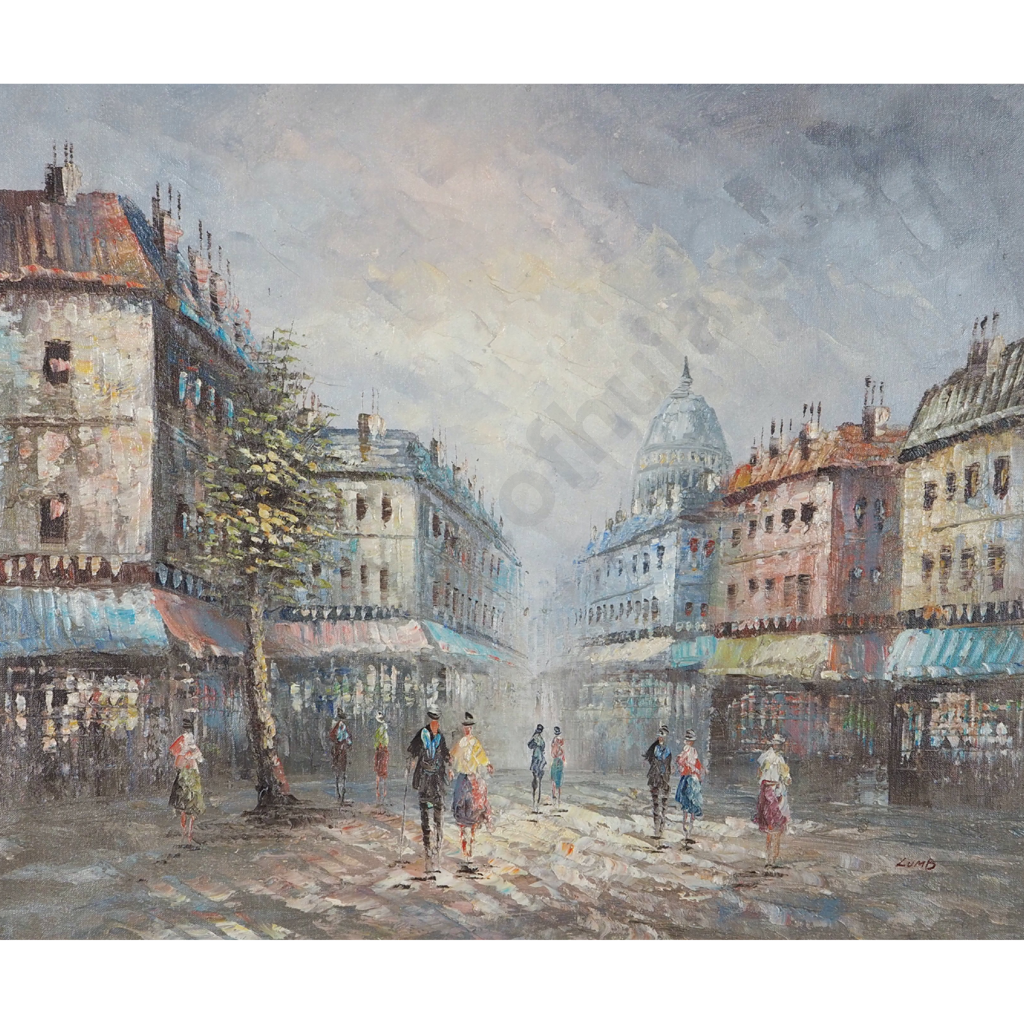Lumb.  Parisian Landscape w Basilique du Sacré-Cœur de Montmartre  in the background. Image 1++
