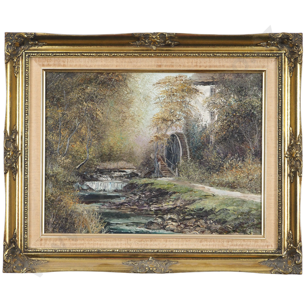 Anncelio. Farm Scene with Waterwheel. Image 1++