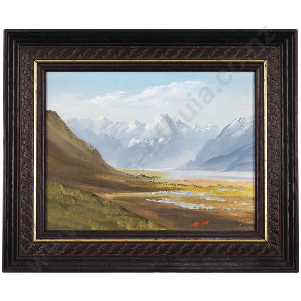 Two Michael Finnerty Landscapes - Mt Cook; The Road to Milford. Image 1++
