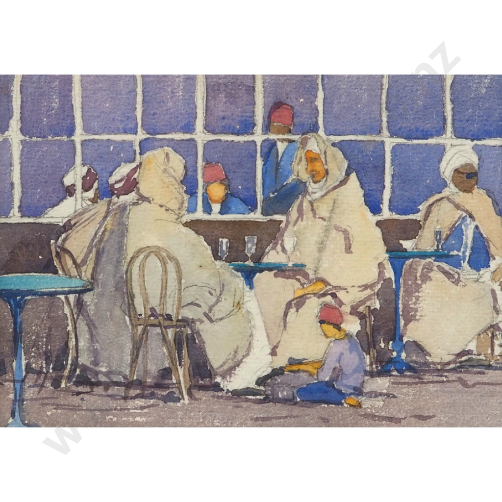 Lilly Scott. 1930. Cafe in Algiers. Image 1++