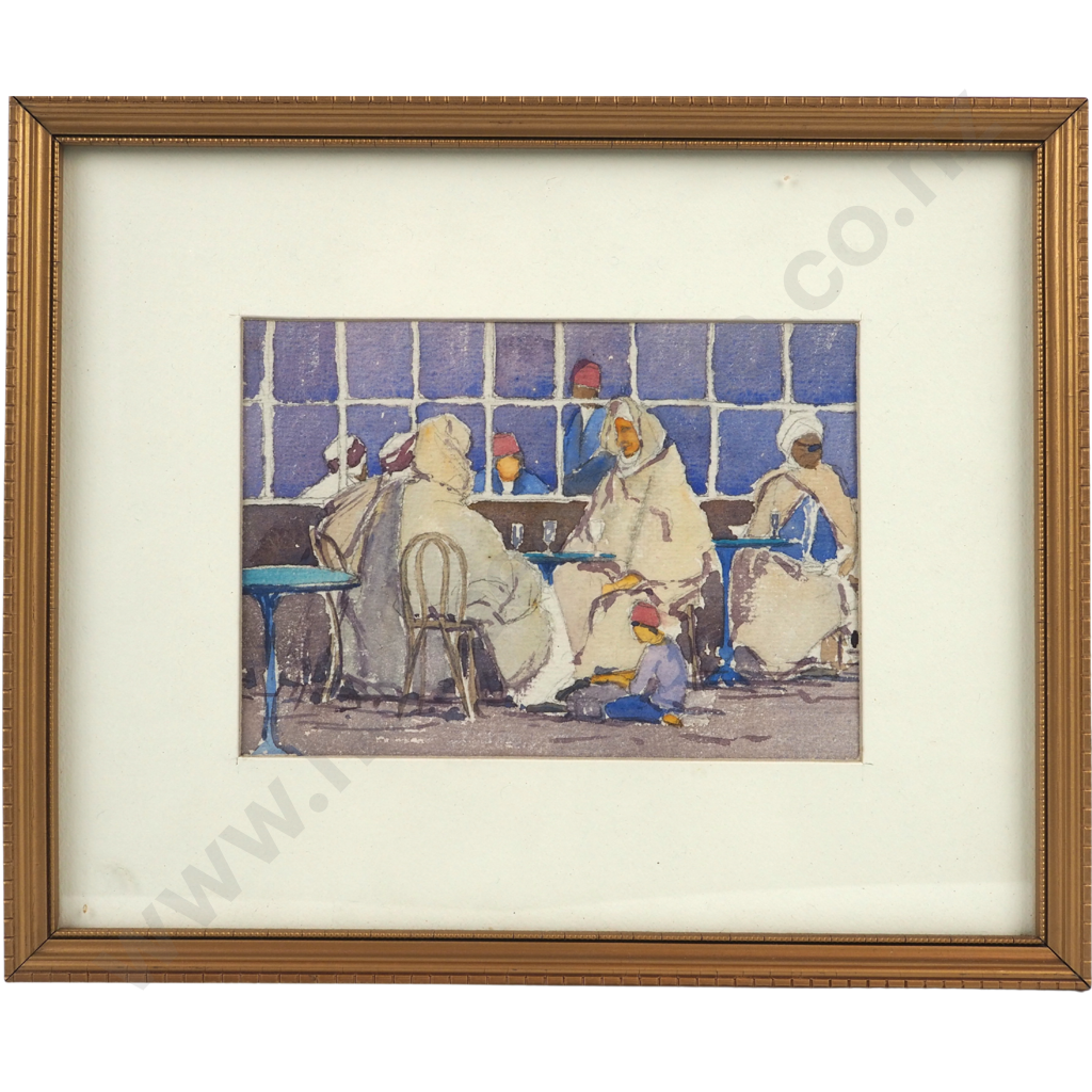 Lilly Scott. 1930. Cafe in Algiers. Image 1++