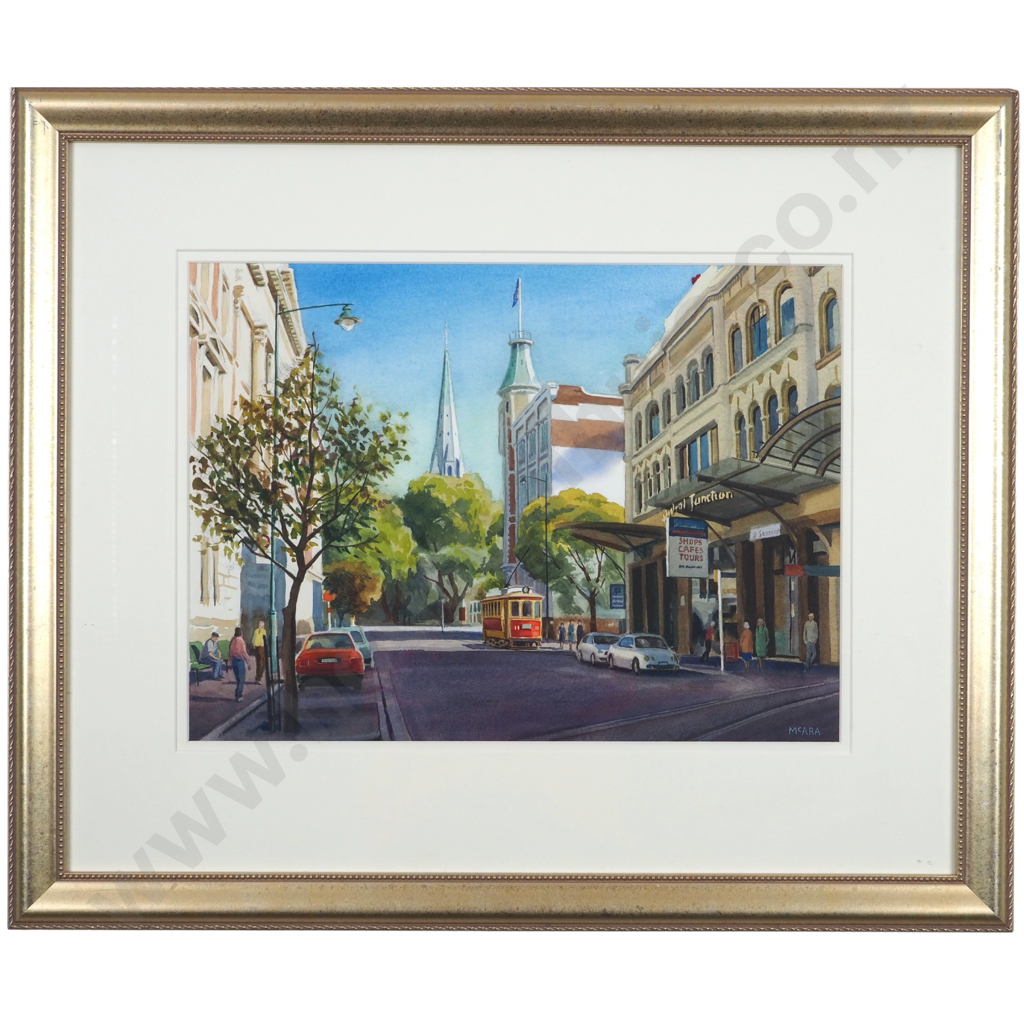 D McAra.  Worcester Street Toward the Square, Christchurch, NZ. Image 1++