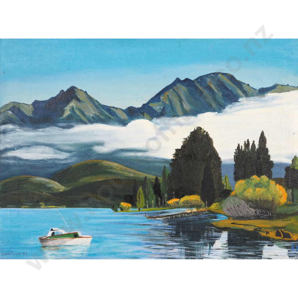 R. Watson. 1993. Lake Te Anau. Image 1++