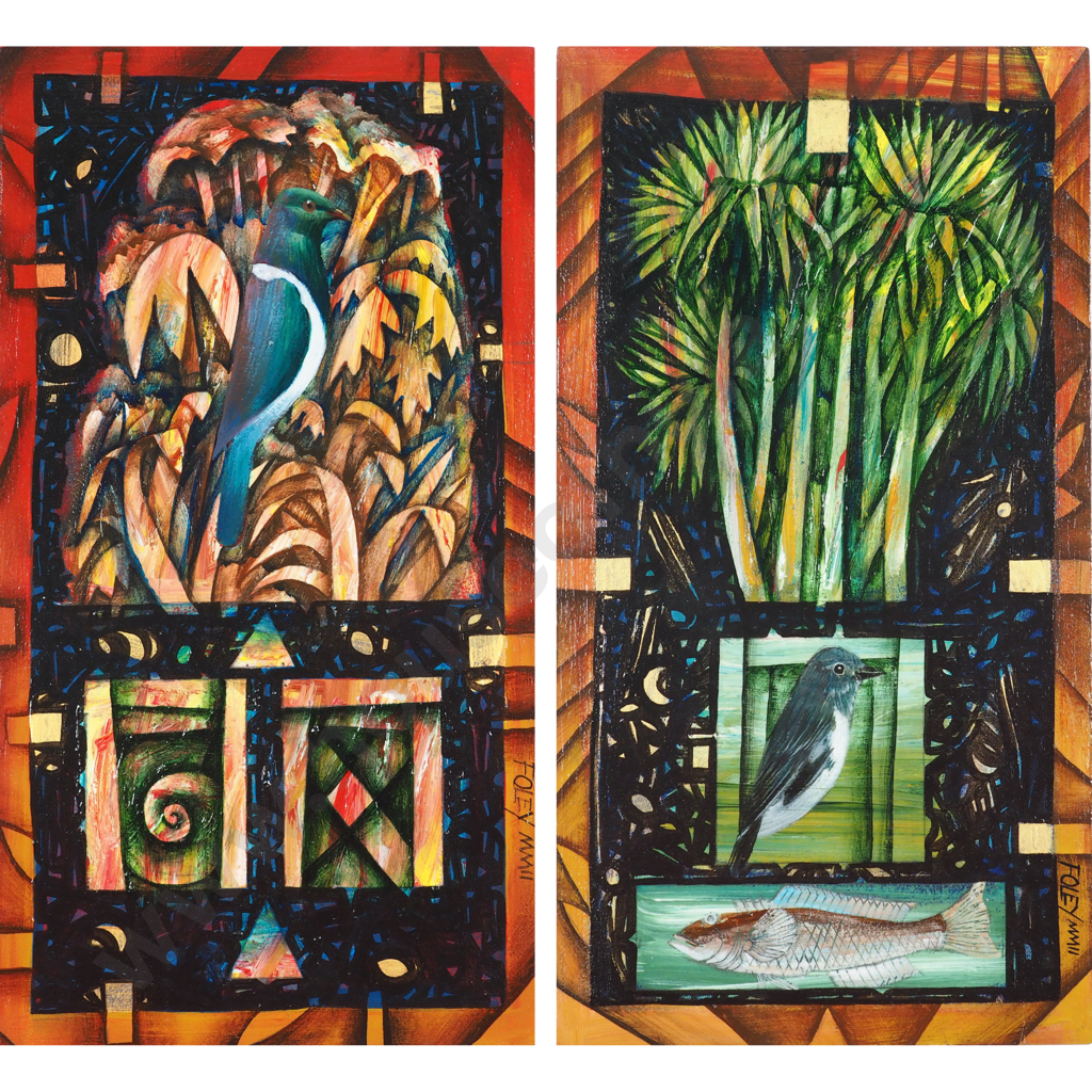 Herb Foley.  2002. Balancing I & Balancing II Diptych. Image 1++