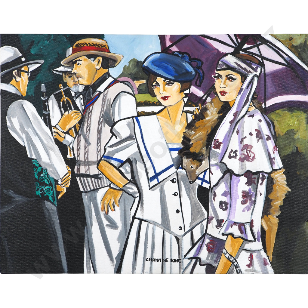 Christine King. Socialising in 1920s. Image 1++