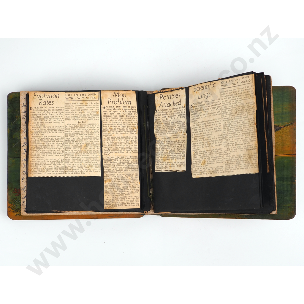 Jane Brenkley. Carved Wooden Scrap Book Image 1++
