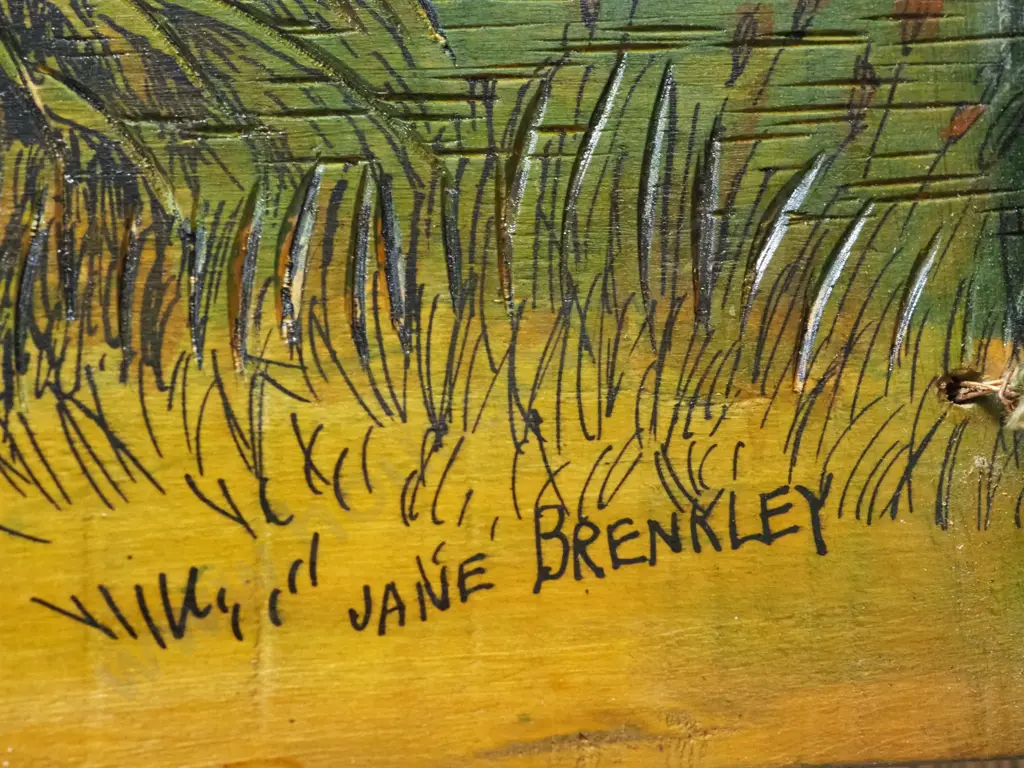 Jane Brenkley. Carved Wooden Scrap Book Image 1++