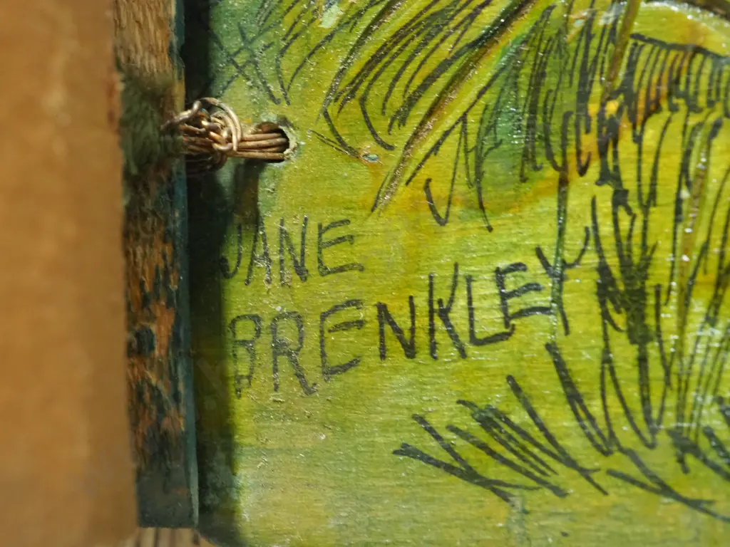 Jane Brenkley. Carved Wooden Scrap Book Image 1++