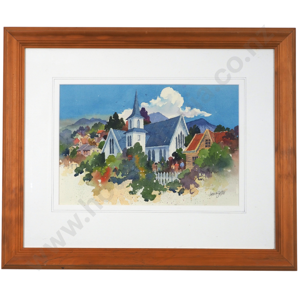 Ivan Button.  Church Akaroa. Image 1++