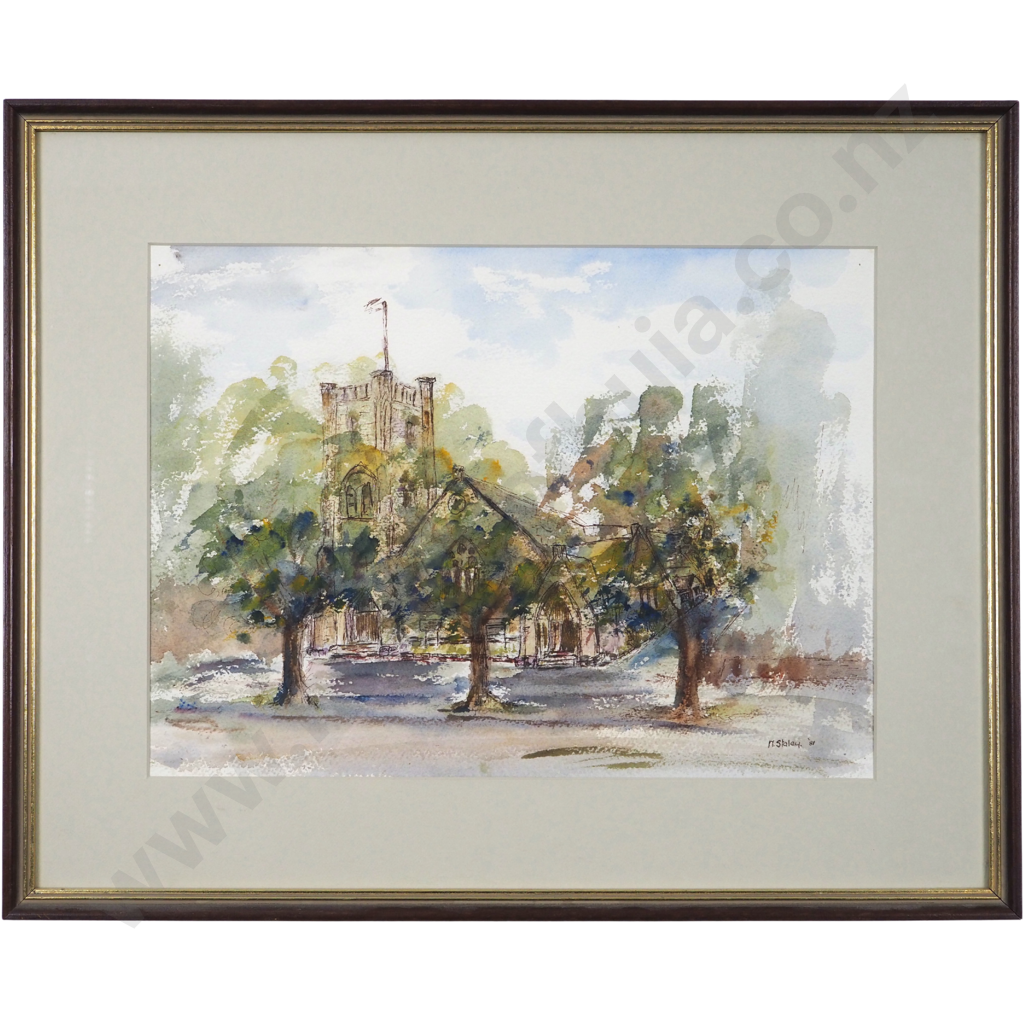 M Staley. 1981. Australian Church Scene. Image 1++