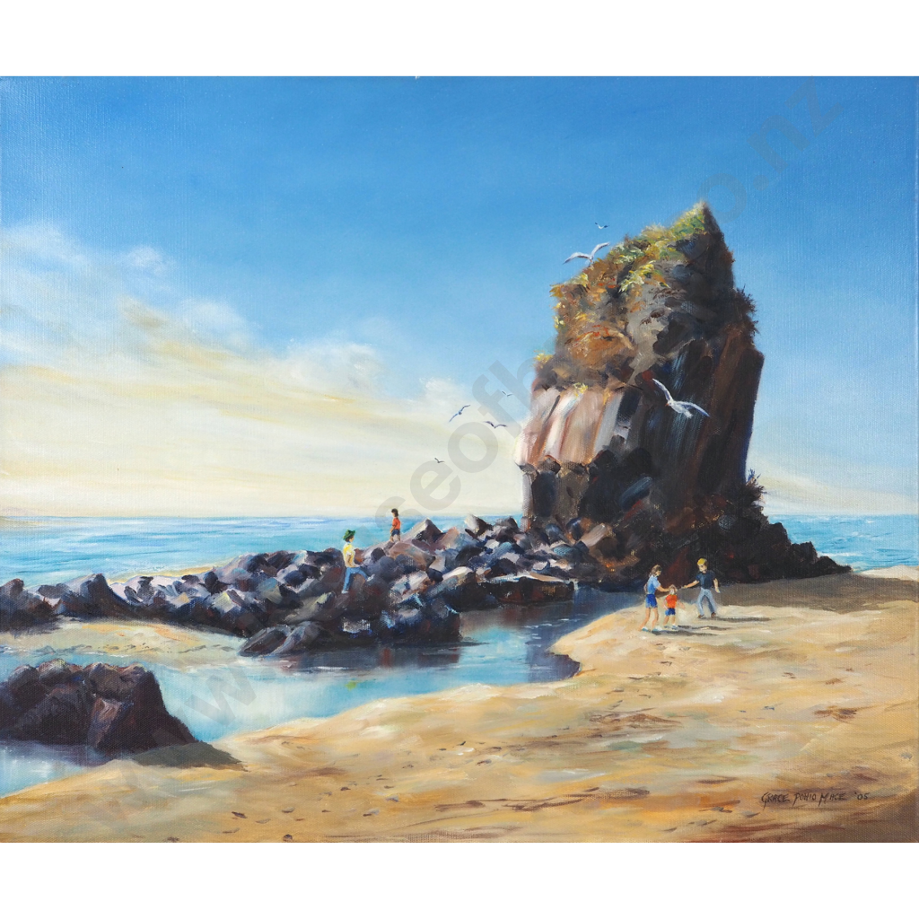 Grace Polio Mace. 2005. Shag Rock, Sumner, N.Z. Image 1++