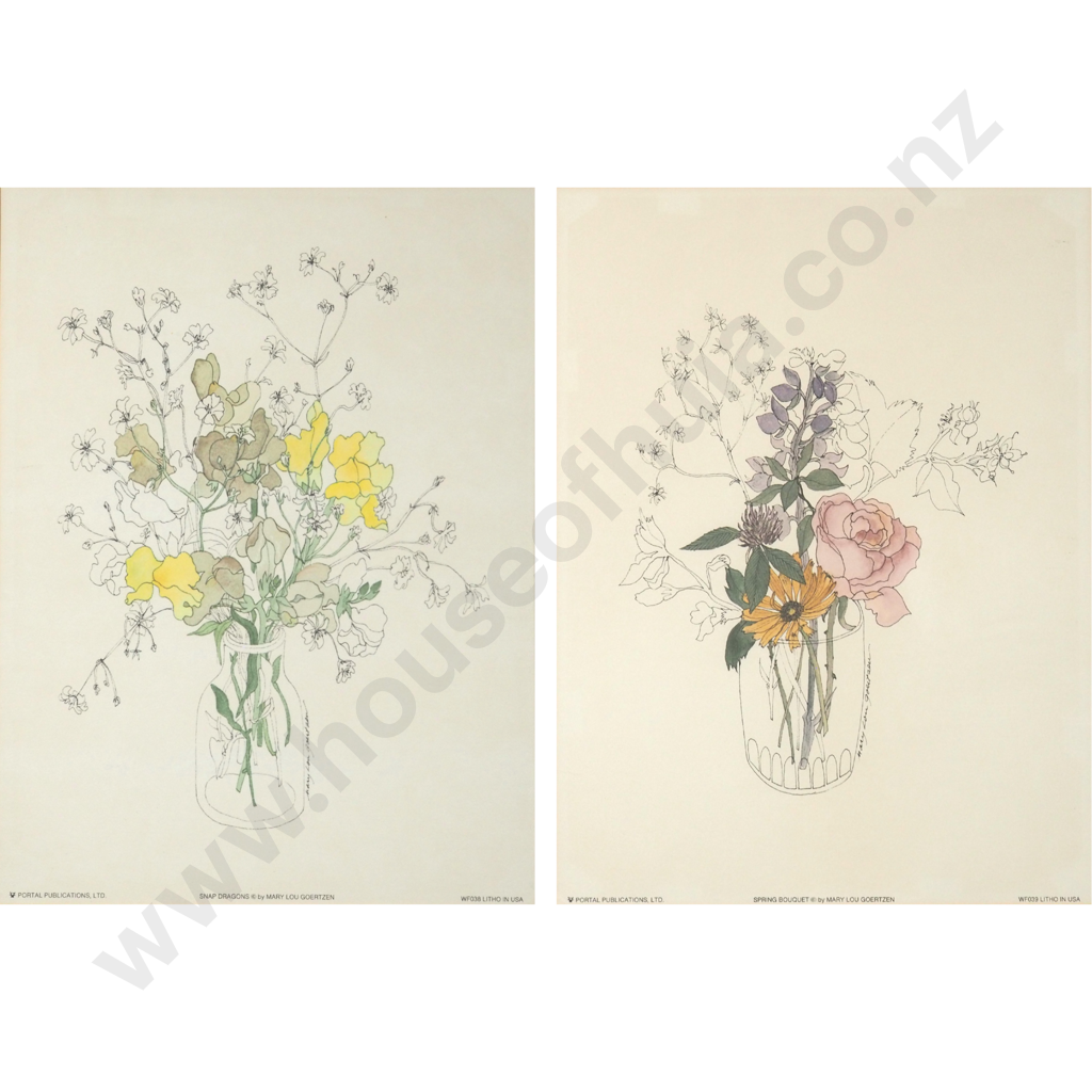Mary Lou Goertzen .  "Snap Dragons" & "Spring Bouquet" Image 1++