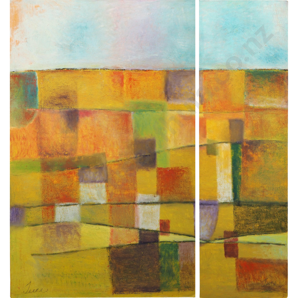 Teena. Abstract Diptych. Image 1++
