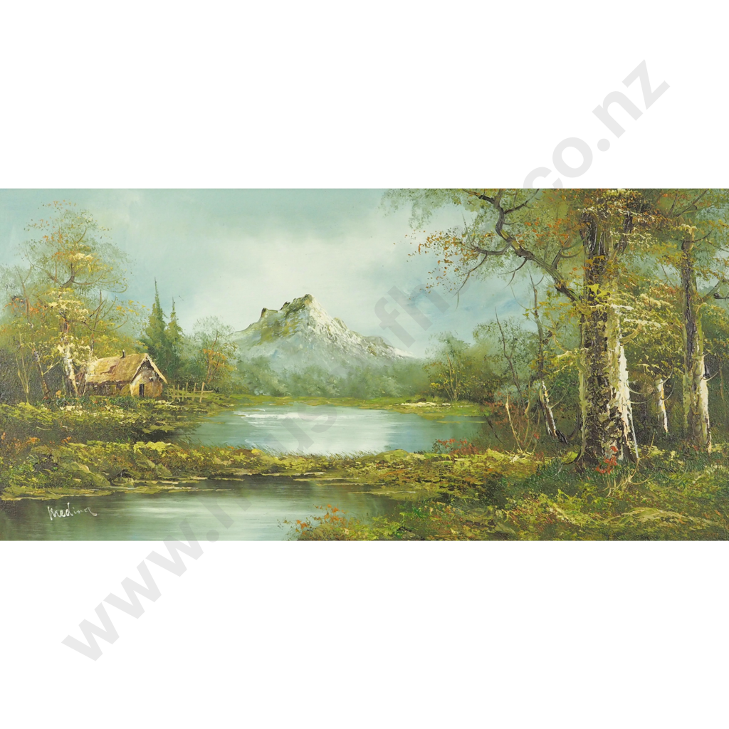 Landscape w Silver Birches Image 1++