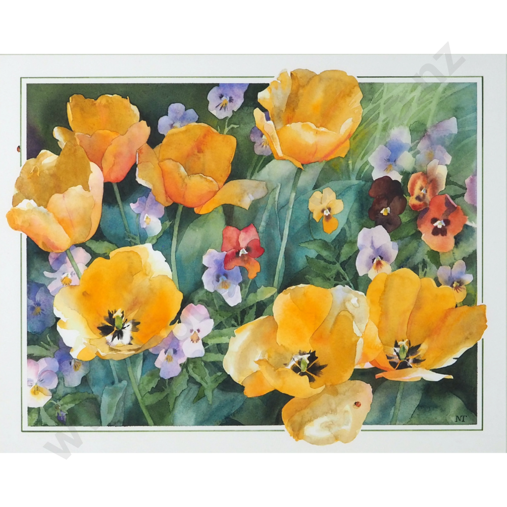 Nancy Tichbourne. Tulips and Pansies. Image 1++