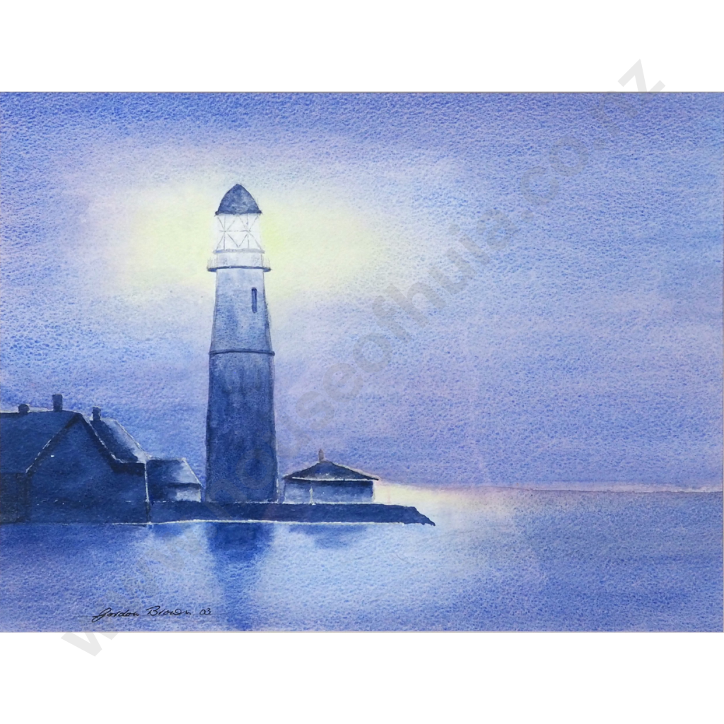 Gordon Brown. 2003. Lighthouse in a Calm Starlet Night. Image 1++