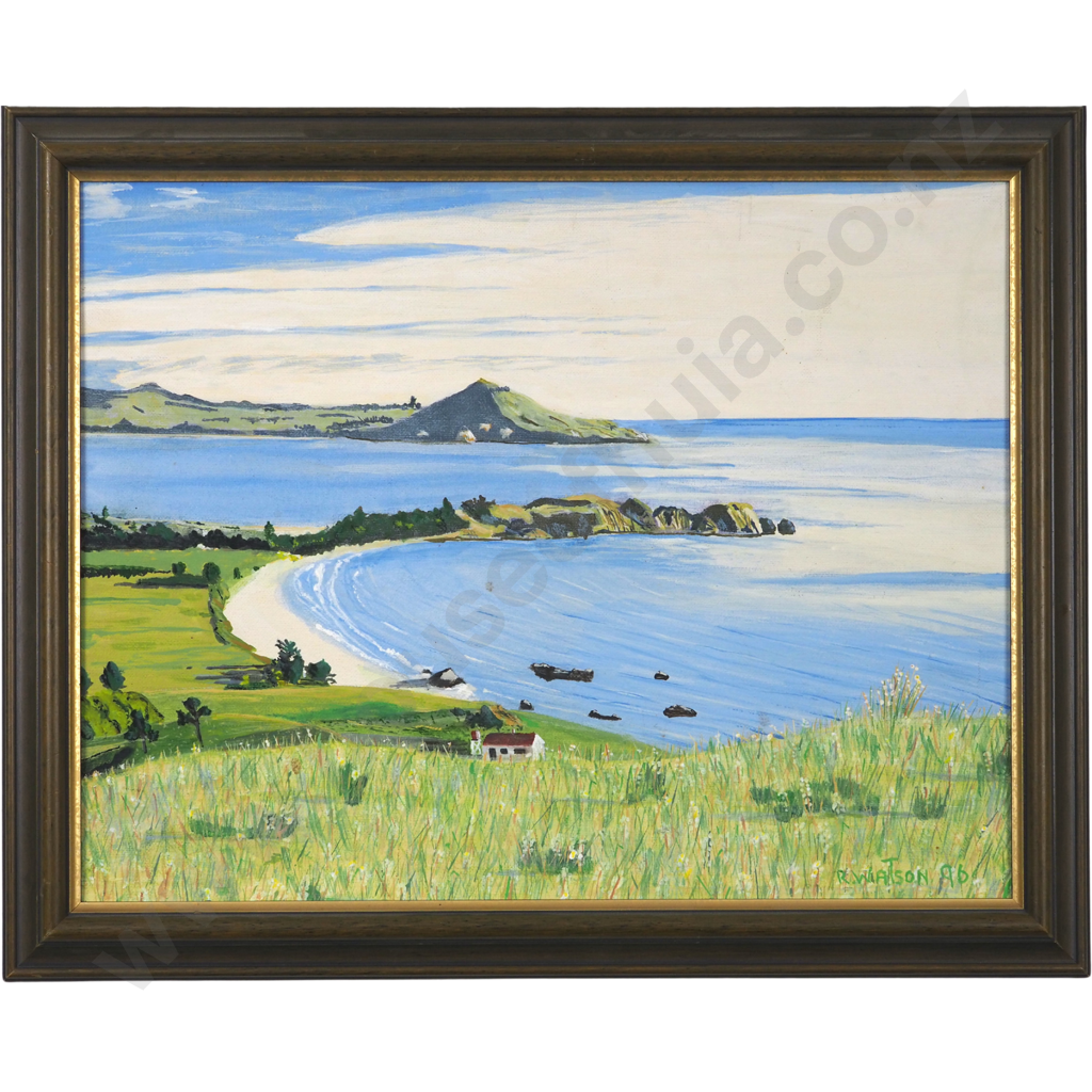 R Watson. 1996. Karitane from the Coast Road. Image 1++