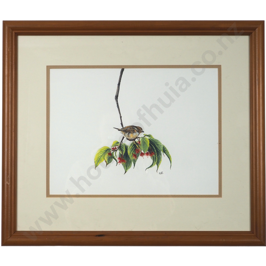 Trevor Platt. Sparrow on Ash Leaves. Image 1++
