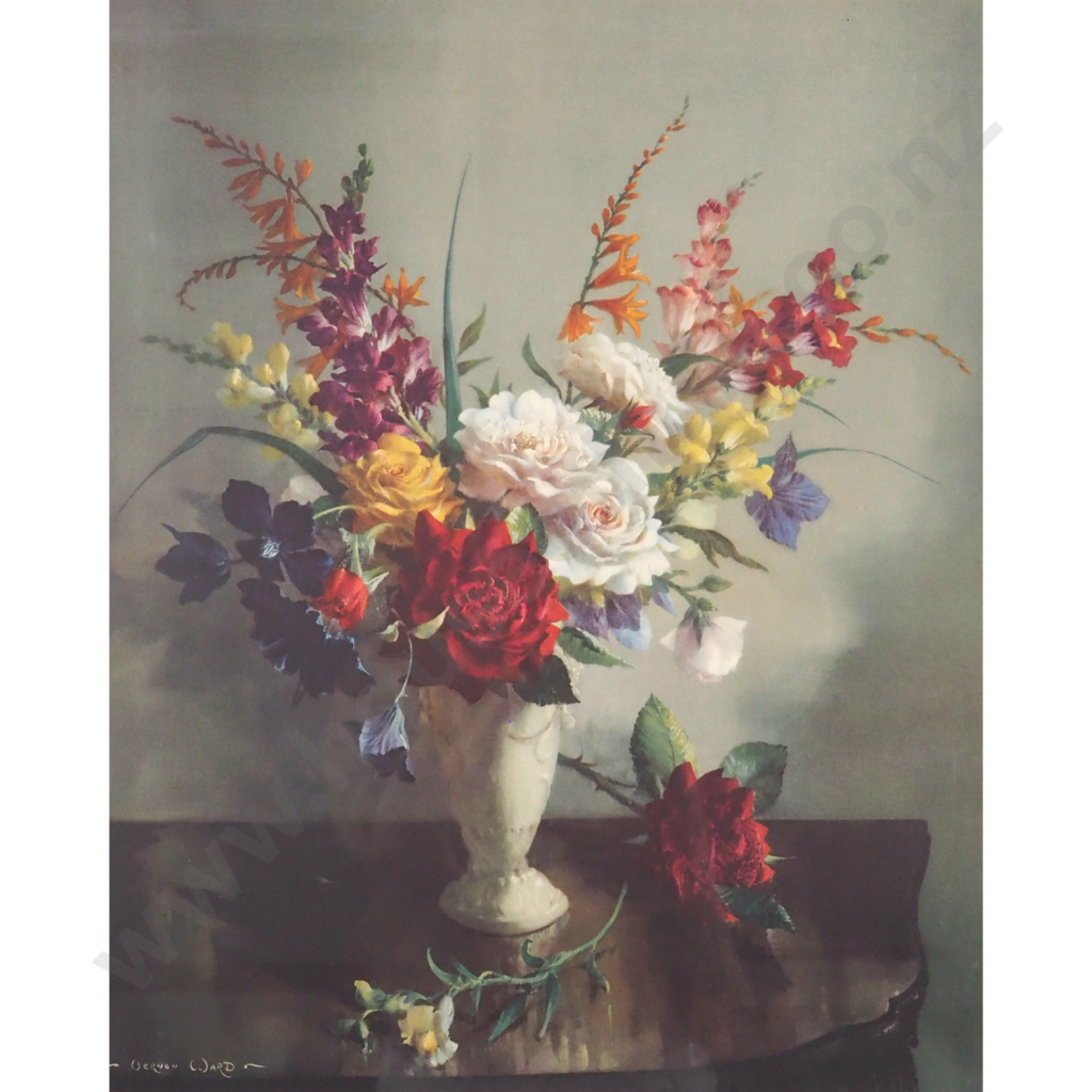 Vernon Ward. Still Life Flowers in a Vase. Image 1++