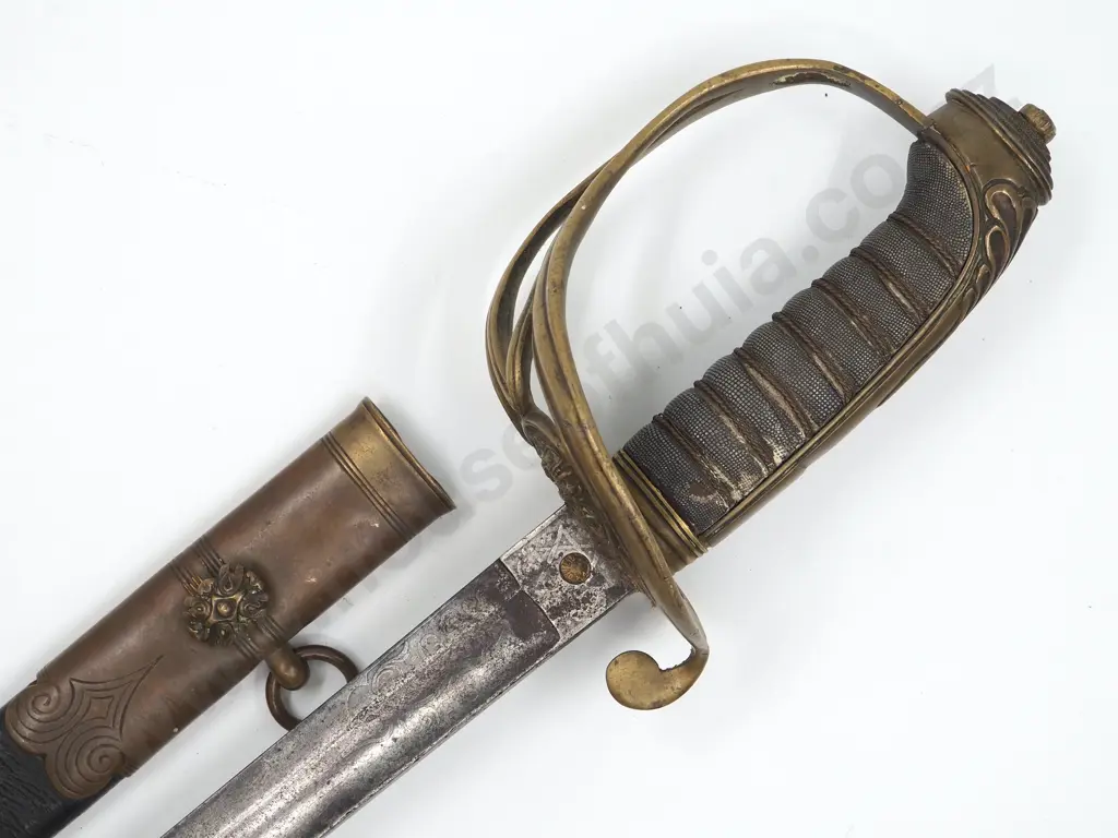 British Victorian Naval Sword: Scabbard A/F Image 1++
