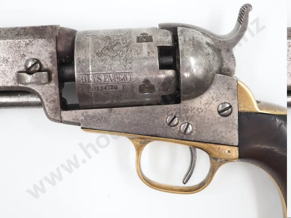 1849 Colt Pocket Pistol: .31 Caliber w Stagecoach Scene on Cylinder. Made 1857 Image 1++