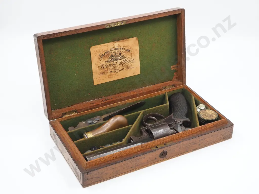 Cased 1854 .54 Bore Deane Adams Pistol: Includes original accessories Image 1++