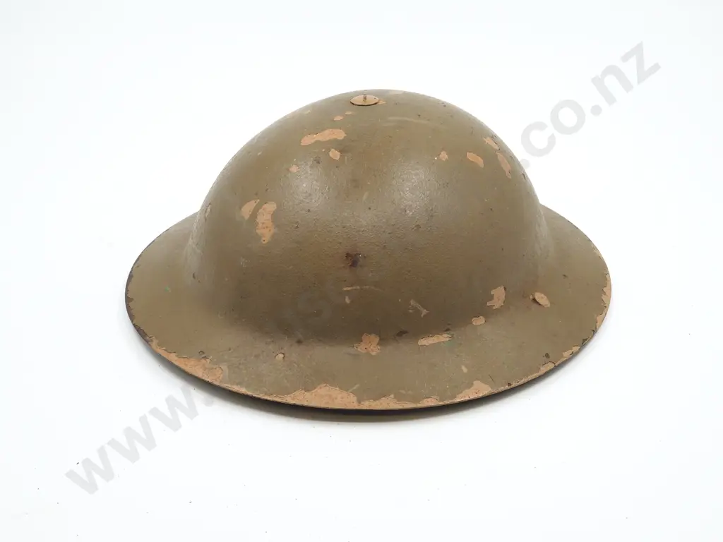 WW2 "CS 437" Raw Edge Tin Helmet Image 1++