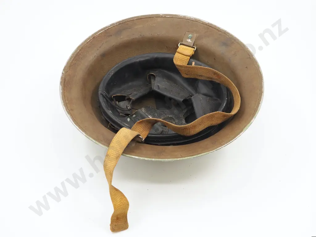 1942 Dated "RO & CO AU" Rolled Edge Tin Helmet Image 1++