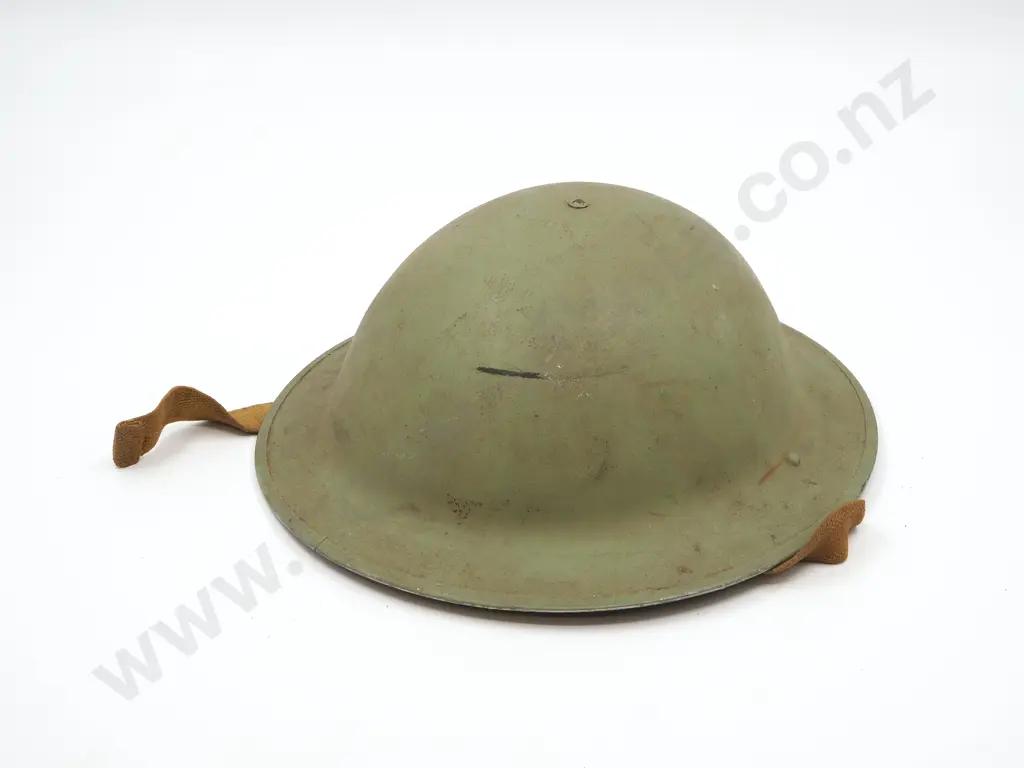 1942 Dated "RO & CO AU" Rolled Edge Tin Helmet Image 1++