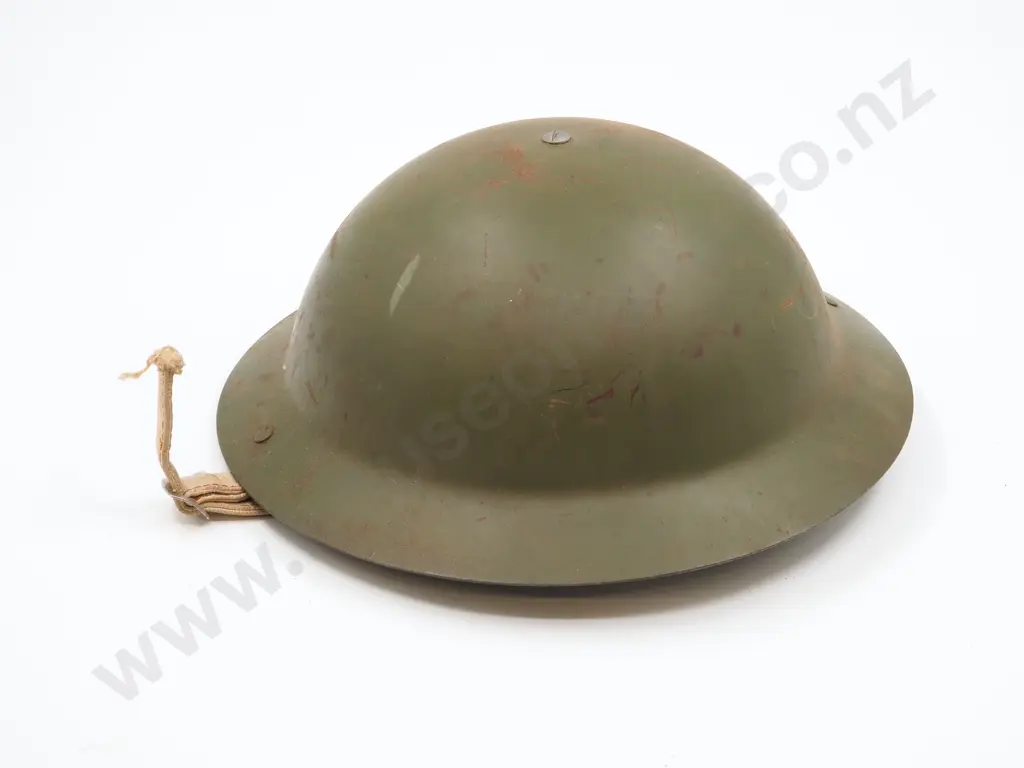 WW2 New Zealand Home Service Raw Edge Tin Helmet  Image 1++