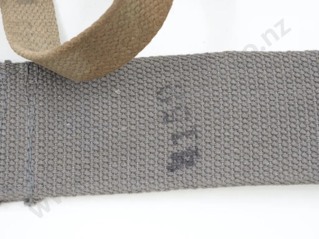 WWII RNZAF Webbing - Bayonet frogs x2, pack strap, water bottle carrier, 1937 pattern Image 1++